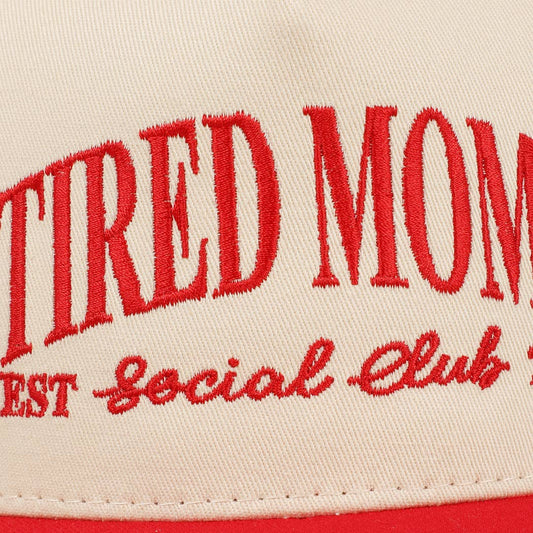 Tired Moms EST Social Club 24/7 Trucker Hat: Red