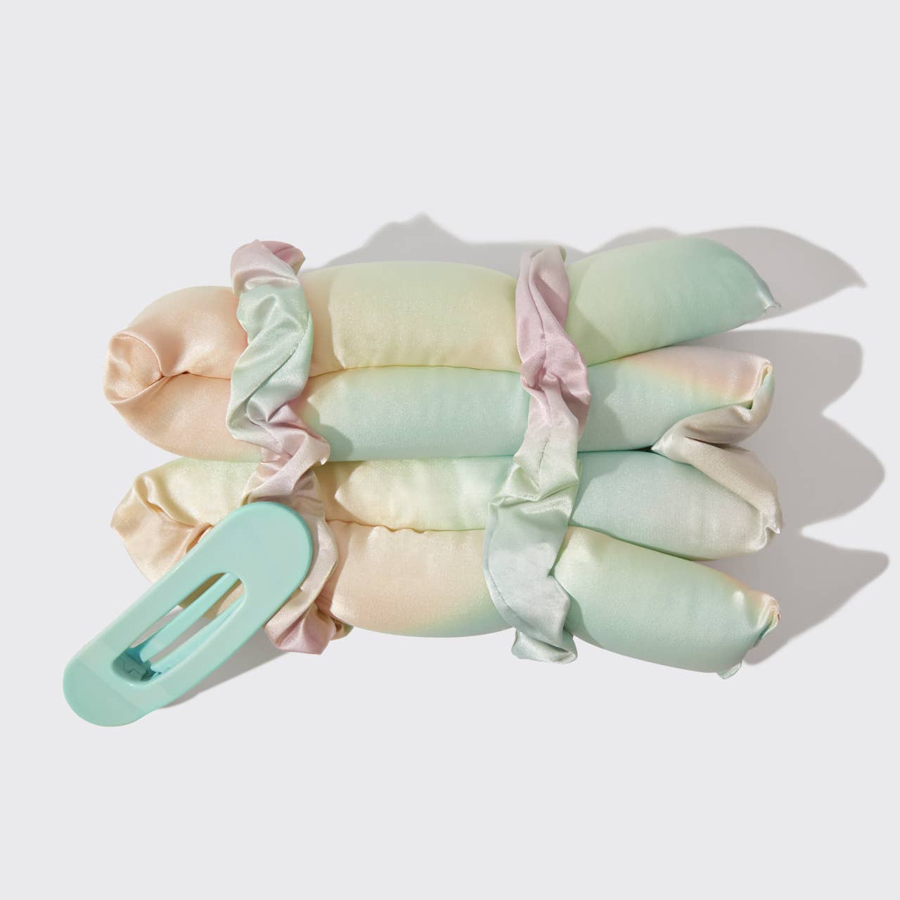 XL Satin Heatless Styling & Flat Lay Claw 4pc Set