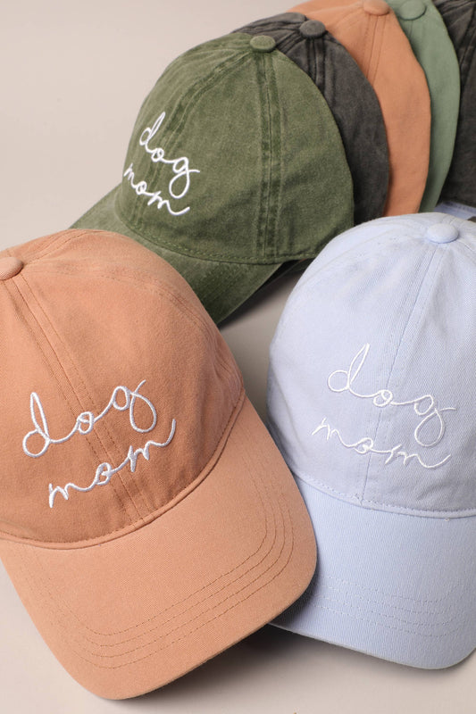 Dog Mom Baseball Cap: Clay