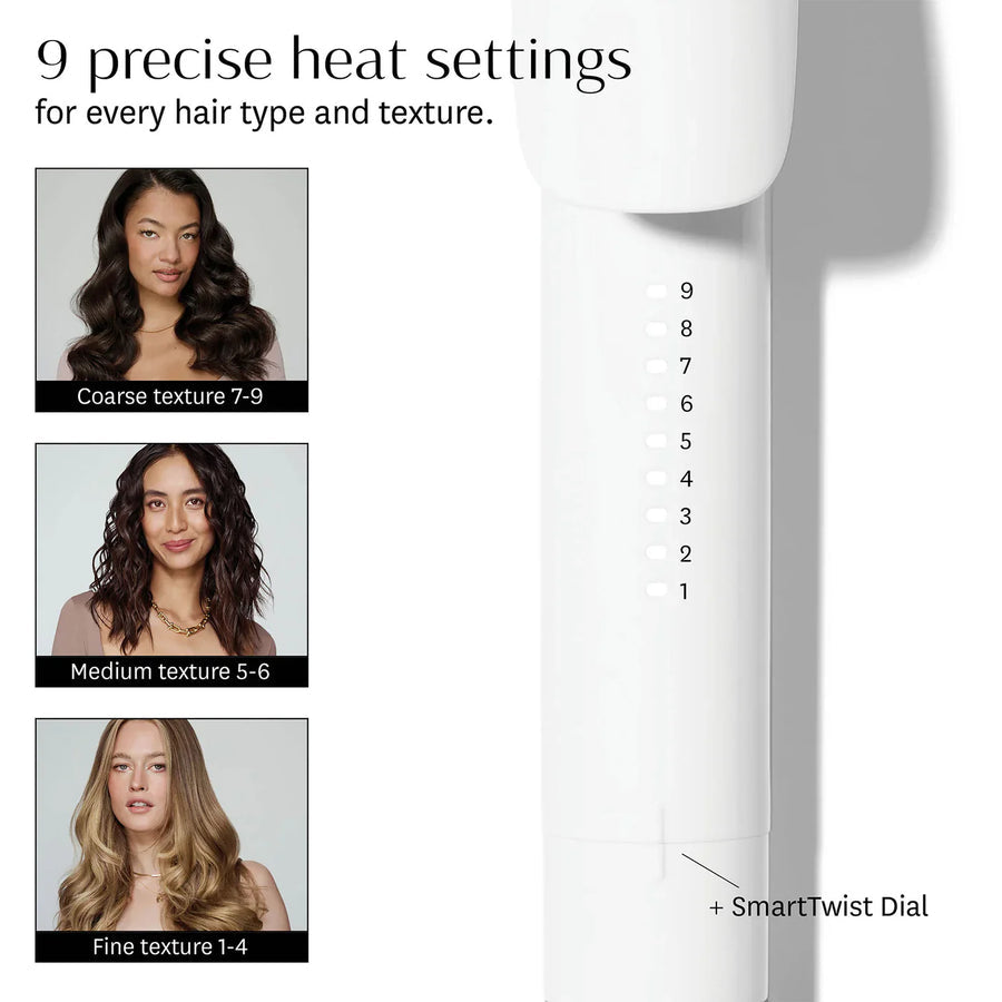 SINGLEPASS CURL Ceramic Curling Iron - White