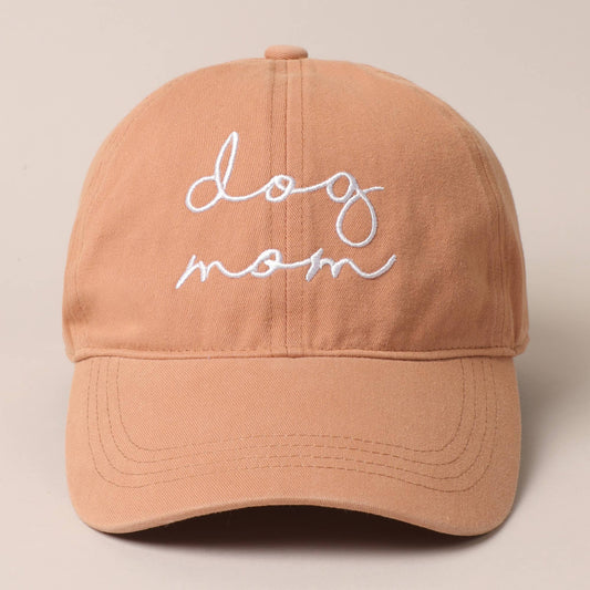 Dog Mom Baseball Cap: Clay