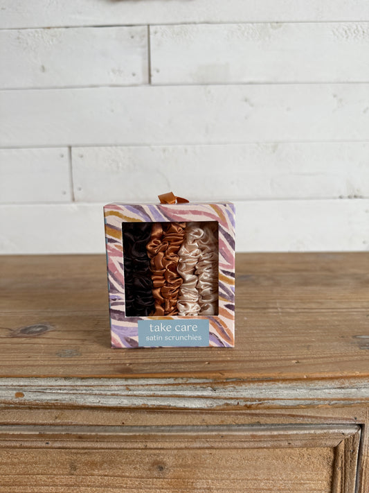 Take Care Satin Scrunchies