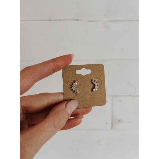 Marquis Climber Stud Earrings