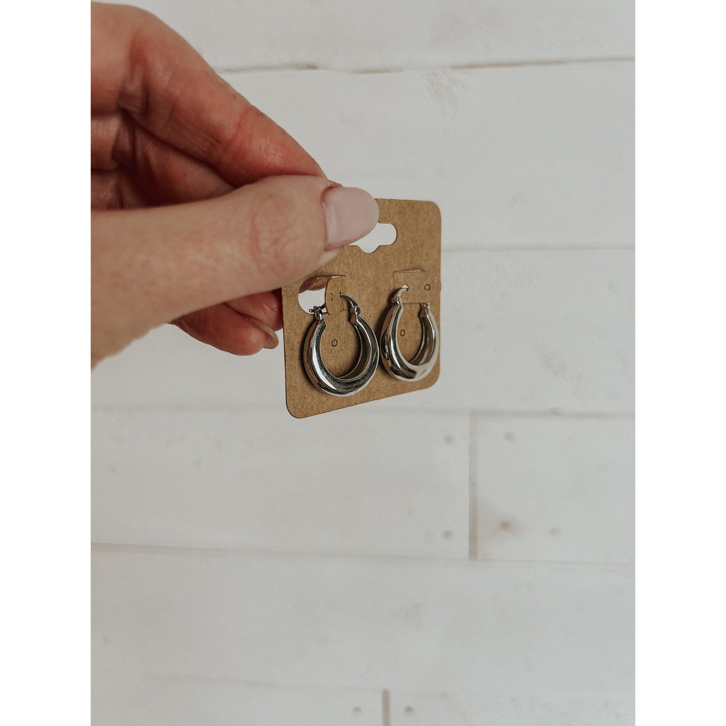 Willow Silver Hoop Earrings