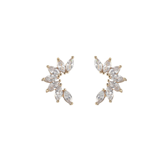 Marquis Climber Stud Earrings