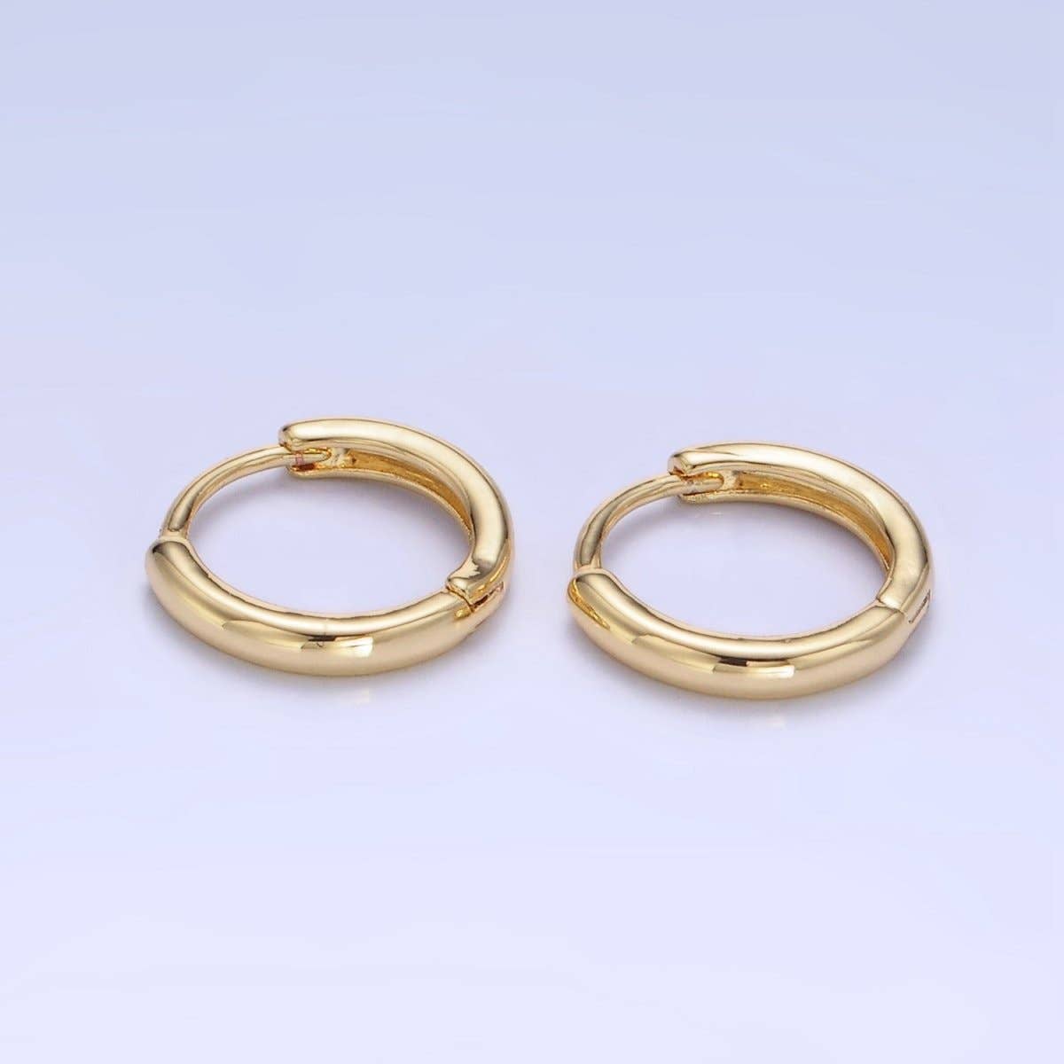 River 13mm Huggie Earrings
